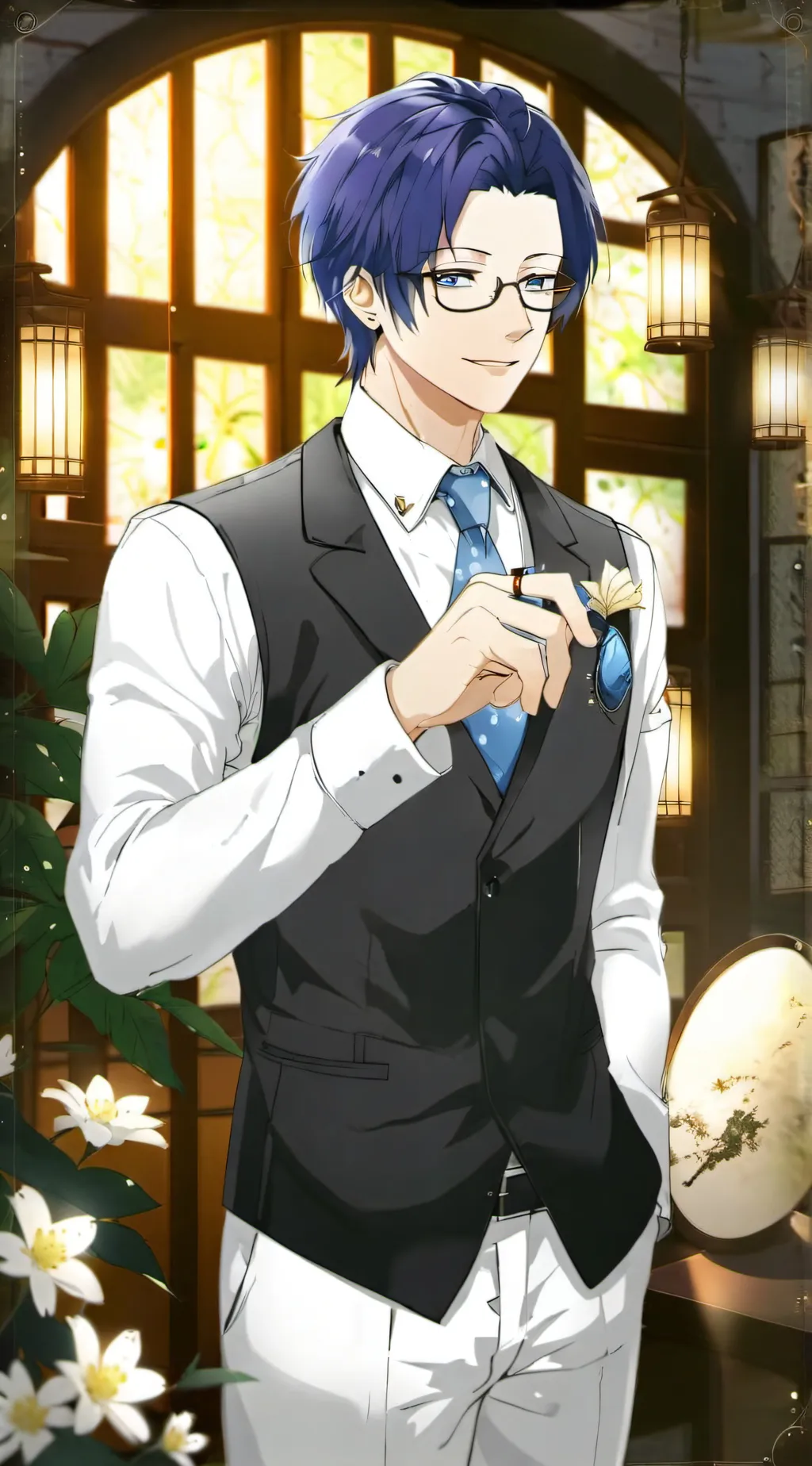 ai character: Tomoe  background