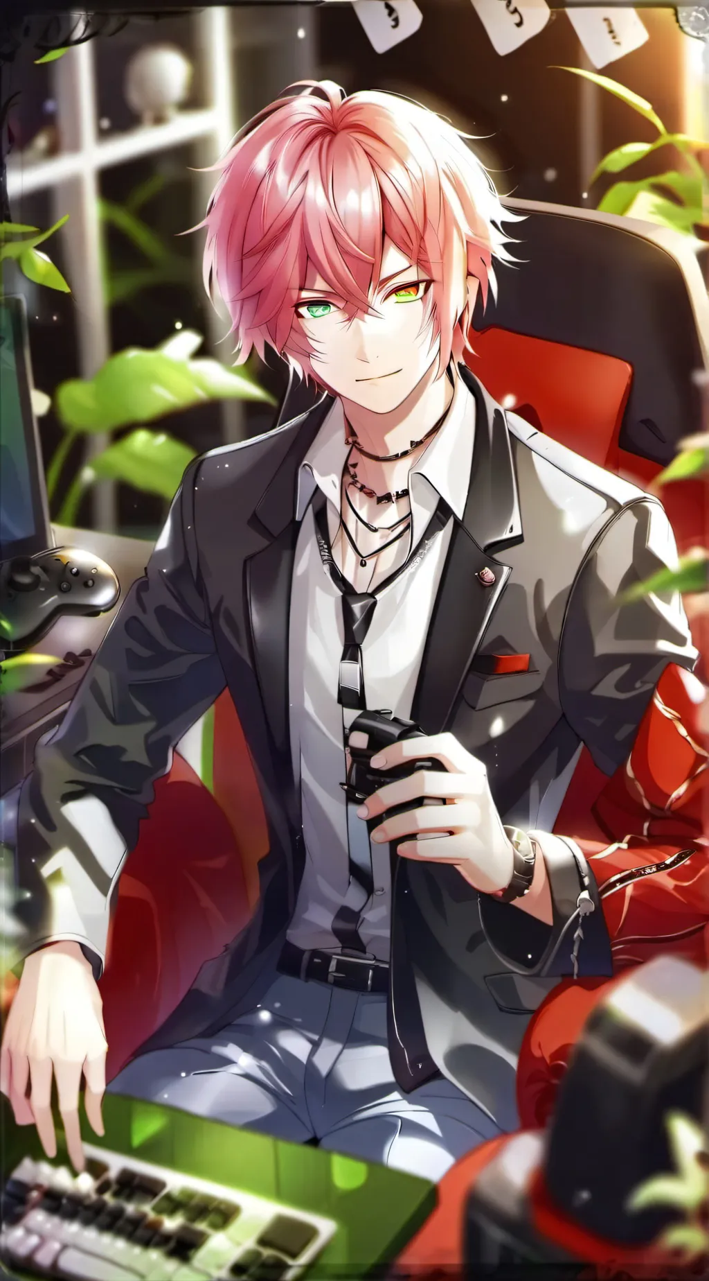 ai character: Aden  background