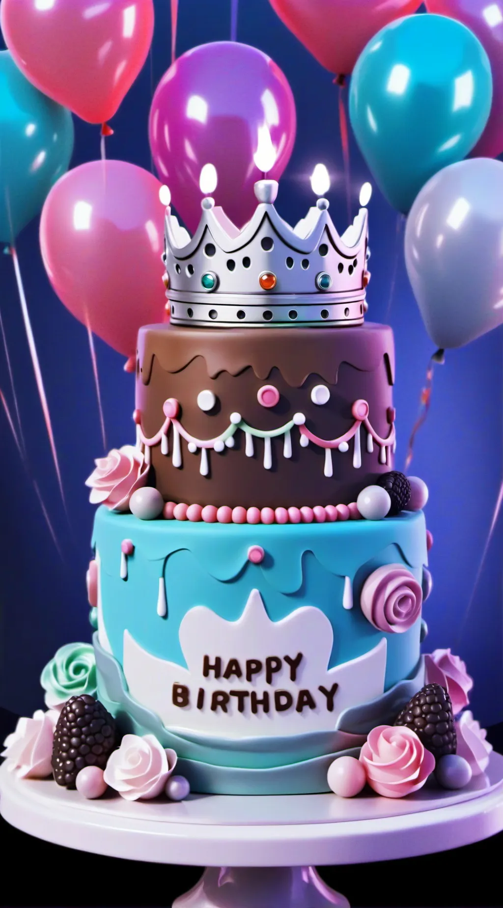 ai character: Happy birthday  background