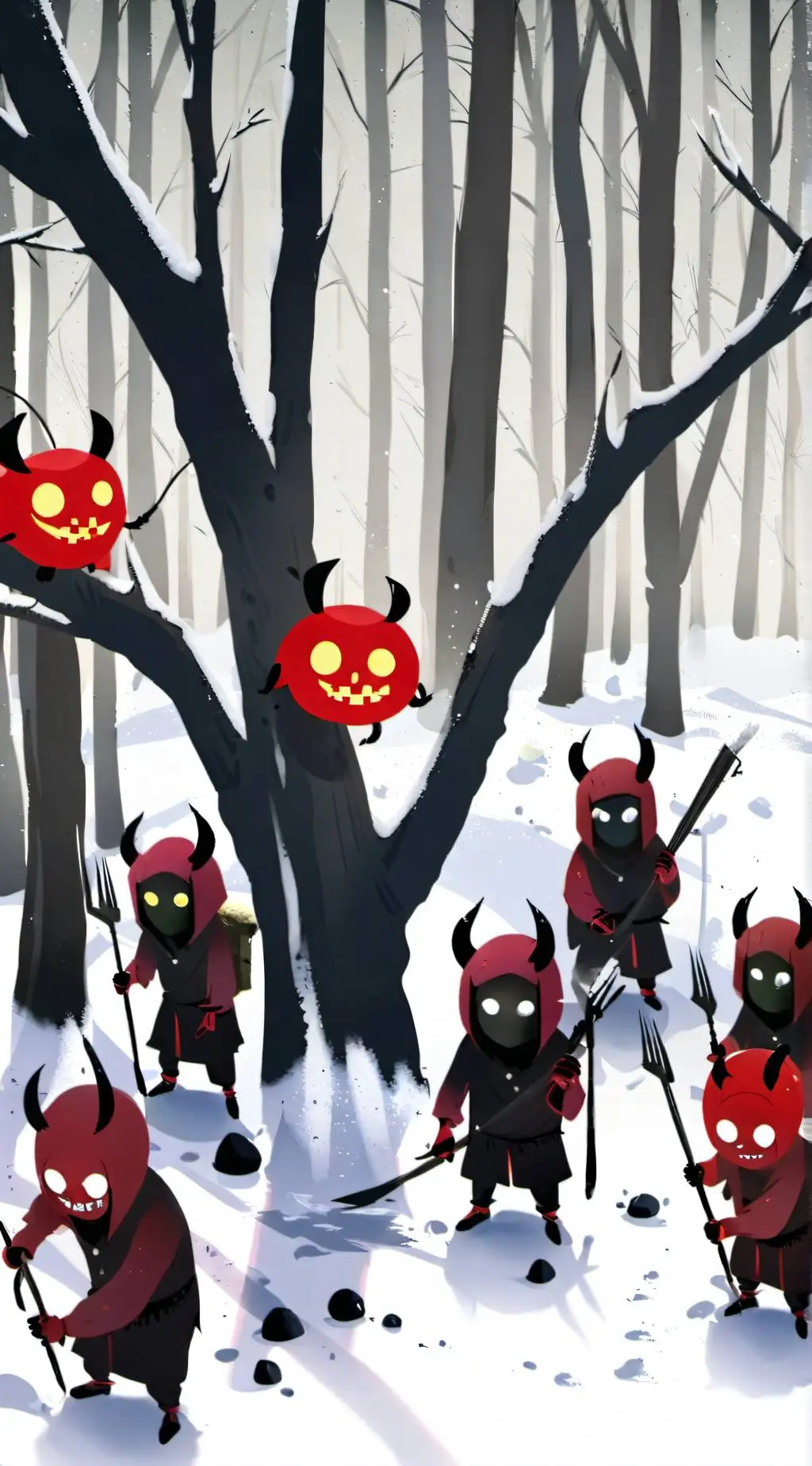 ai character: group of demons background