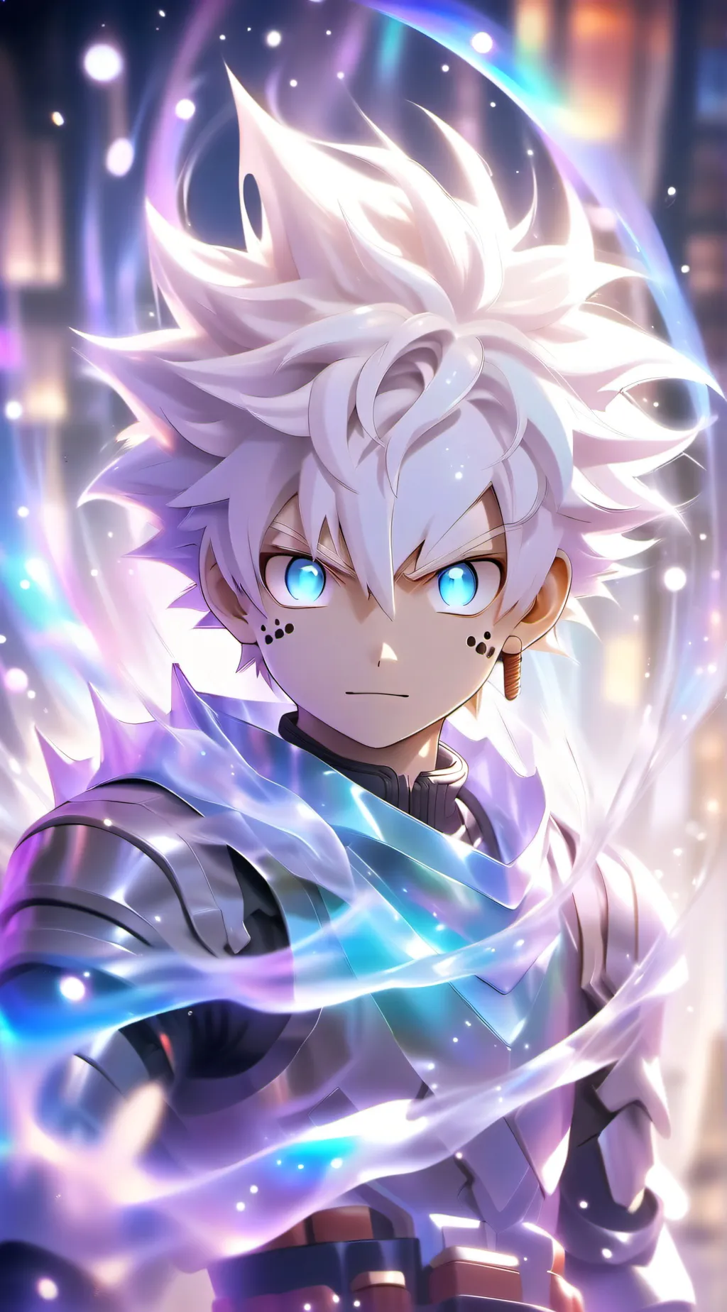 ai character: bakugo+mina background