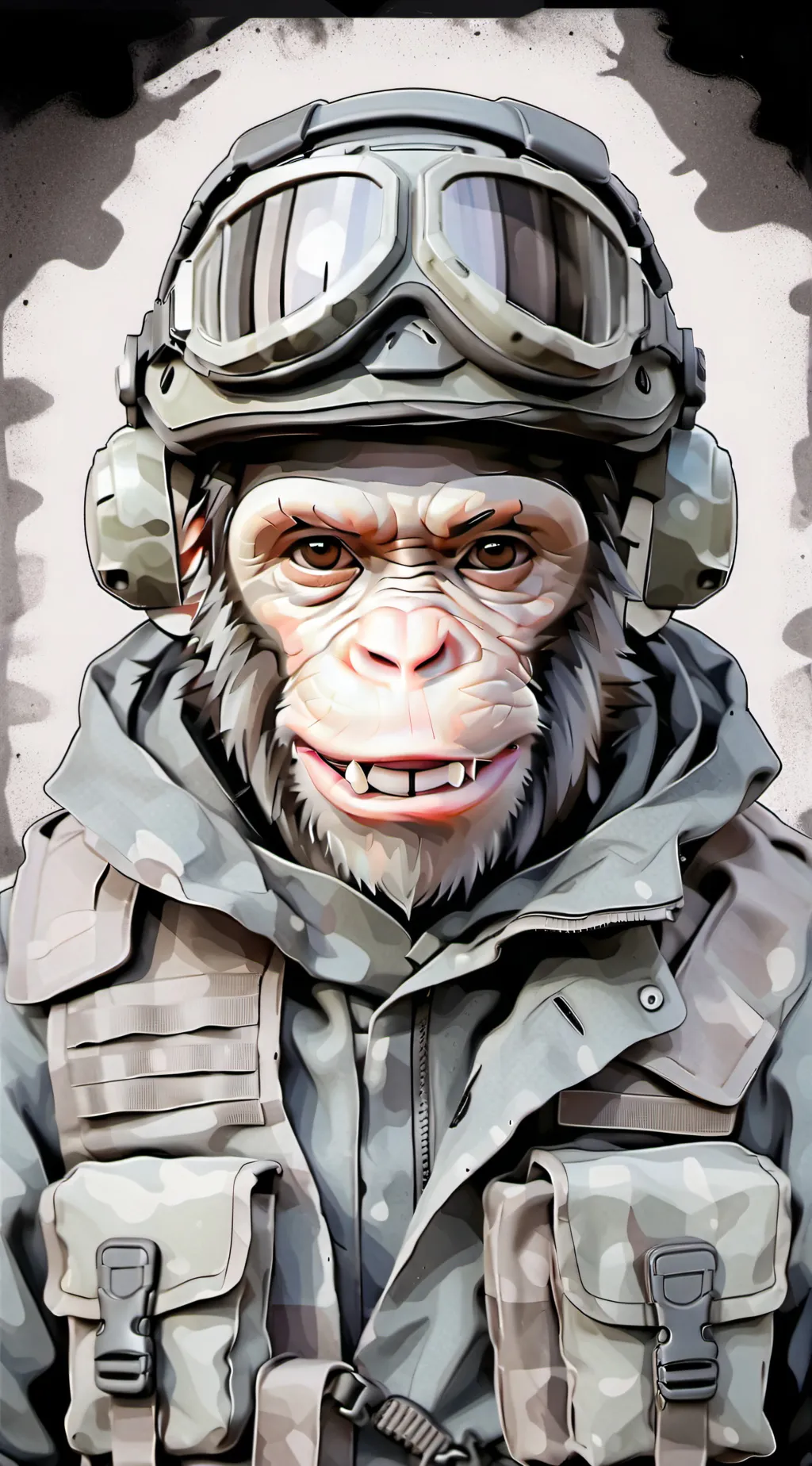 ai character: monkey boi background