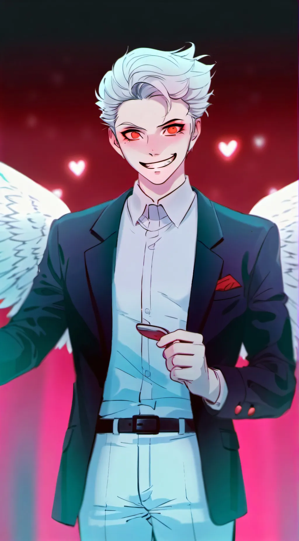 ai character: lucifer Morningsta background