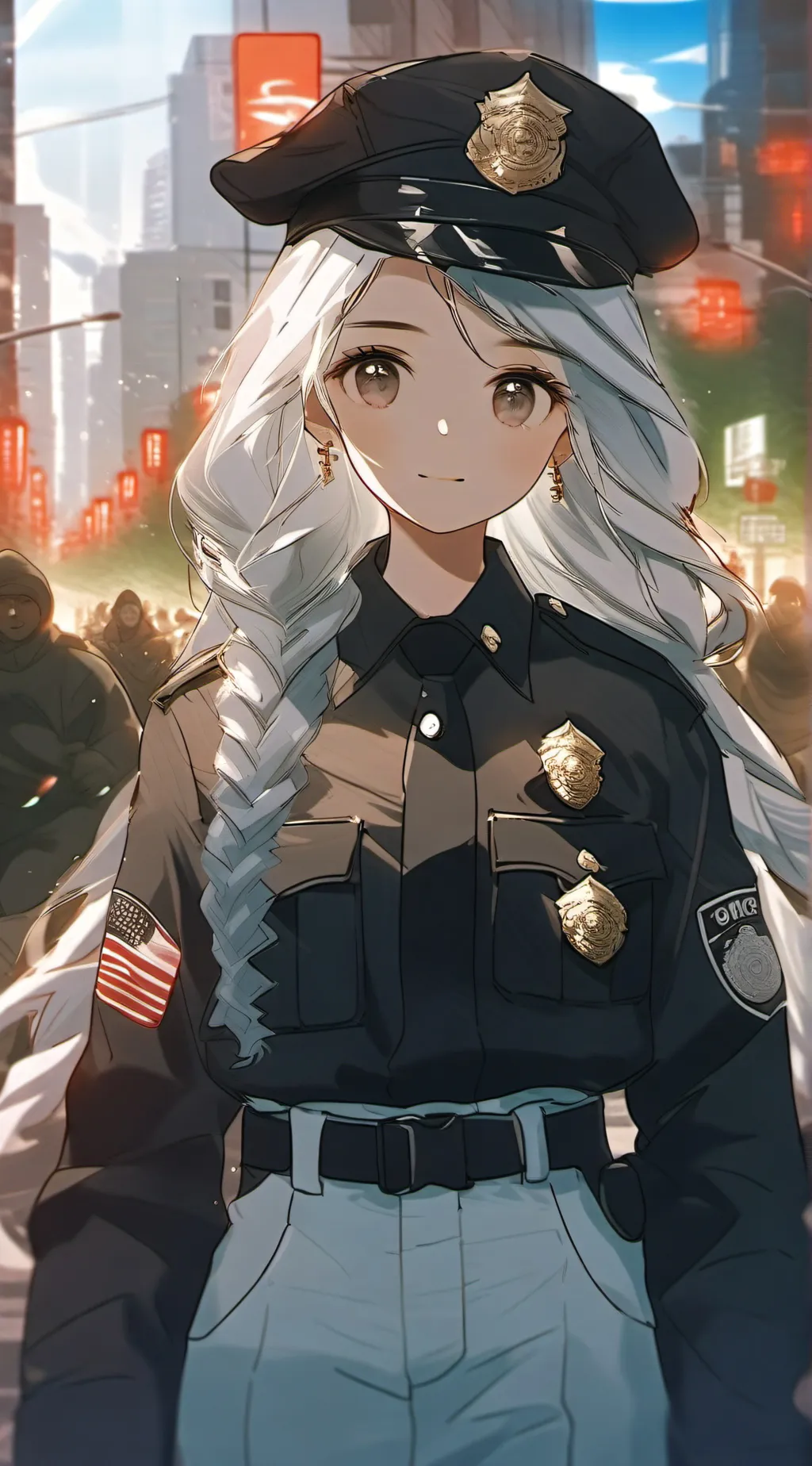 ai character: officer eclipse  background