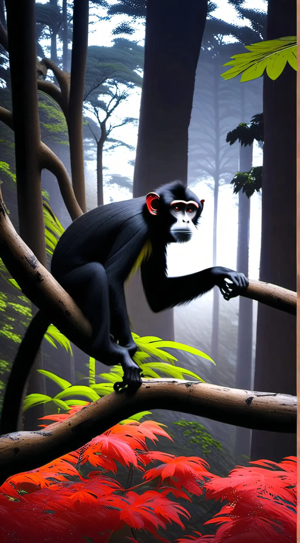 ai character: effect background