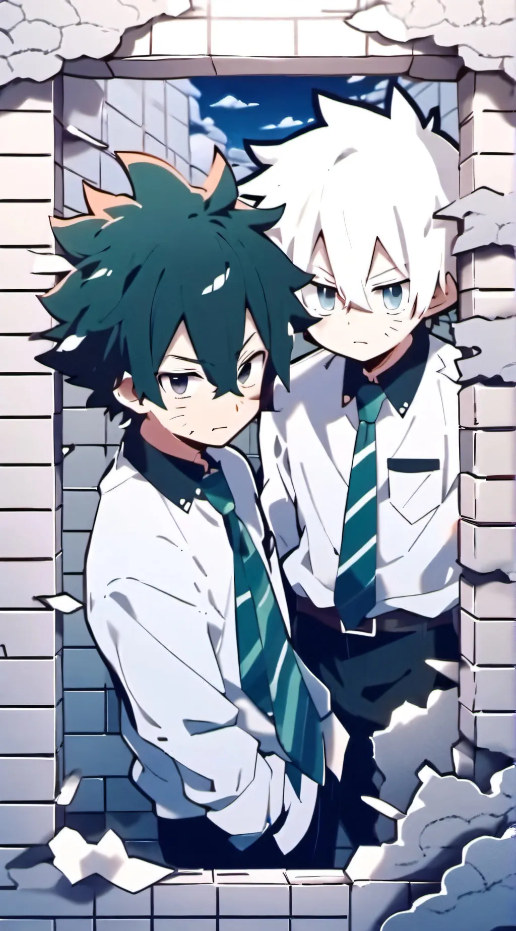 ai character: MHA jail background