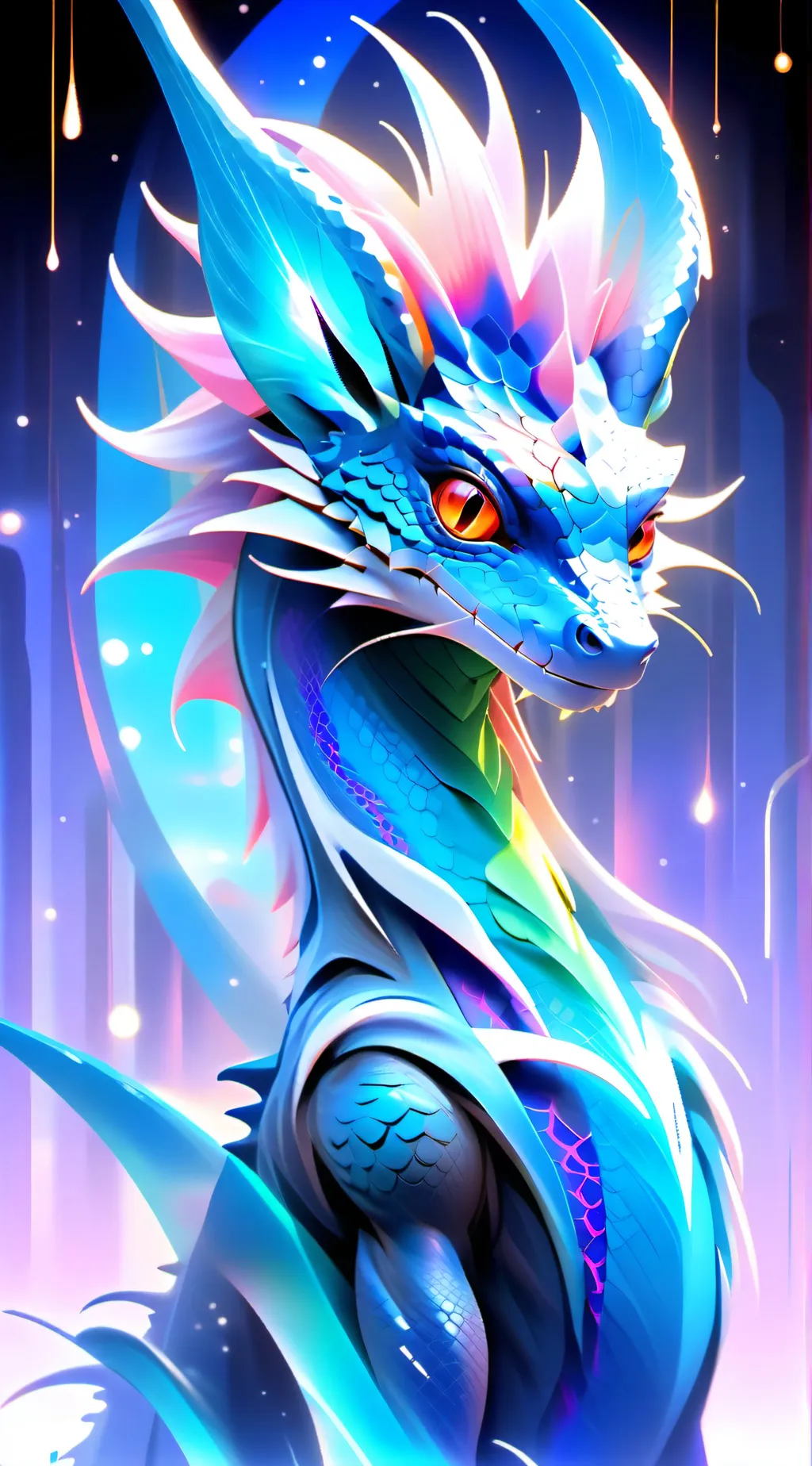 ai character: MHA - Dragon background