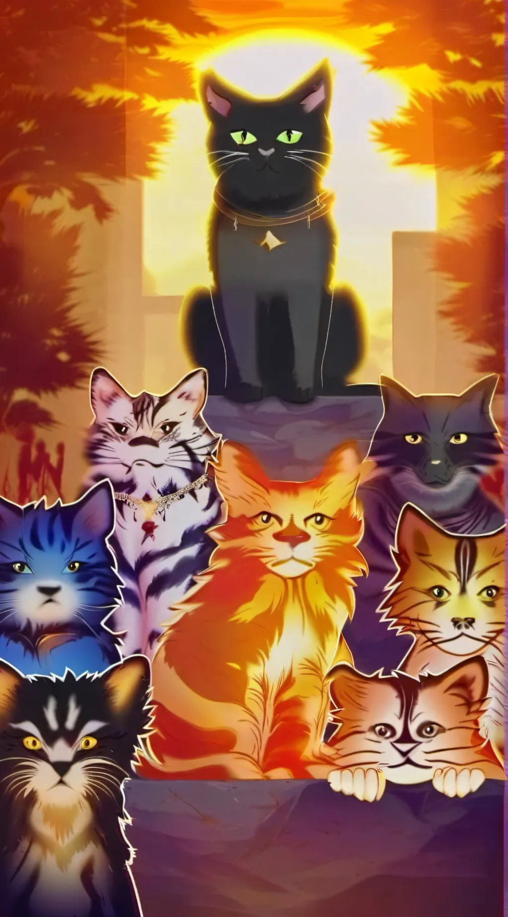 ai character: warrior cats  background