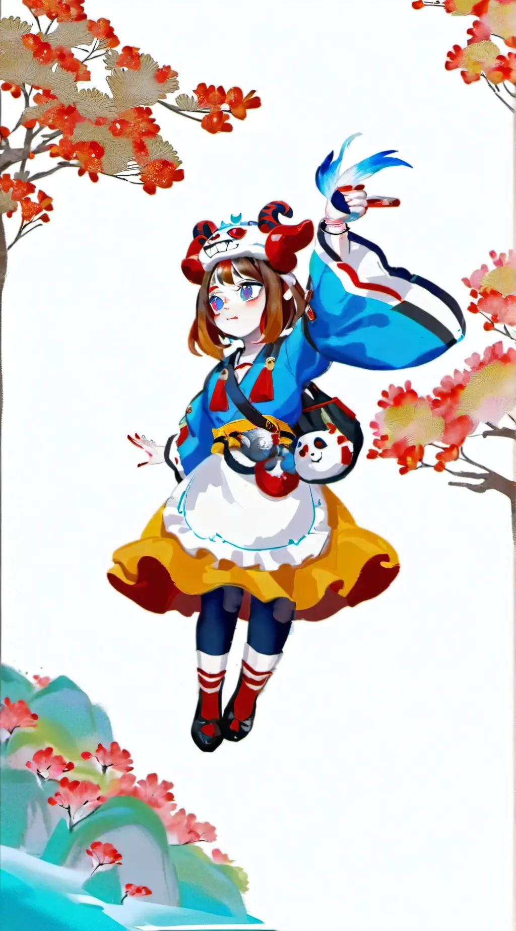 ai character: japanese pomni background