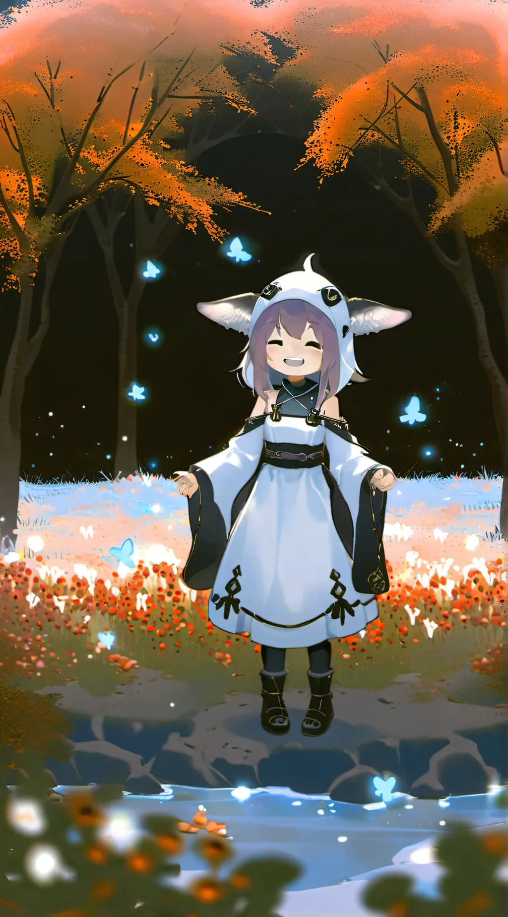 ai character: ☆luna☆ background
