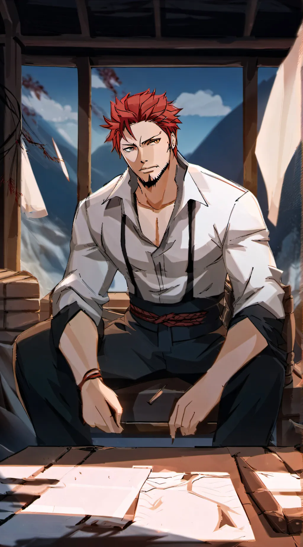 ai character: Endeavor/Enji-BL- background