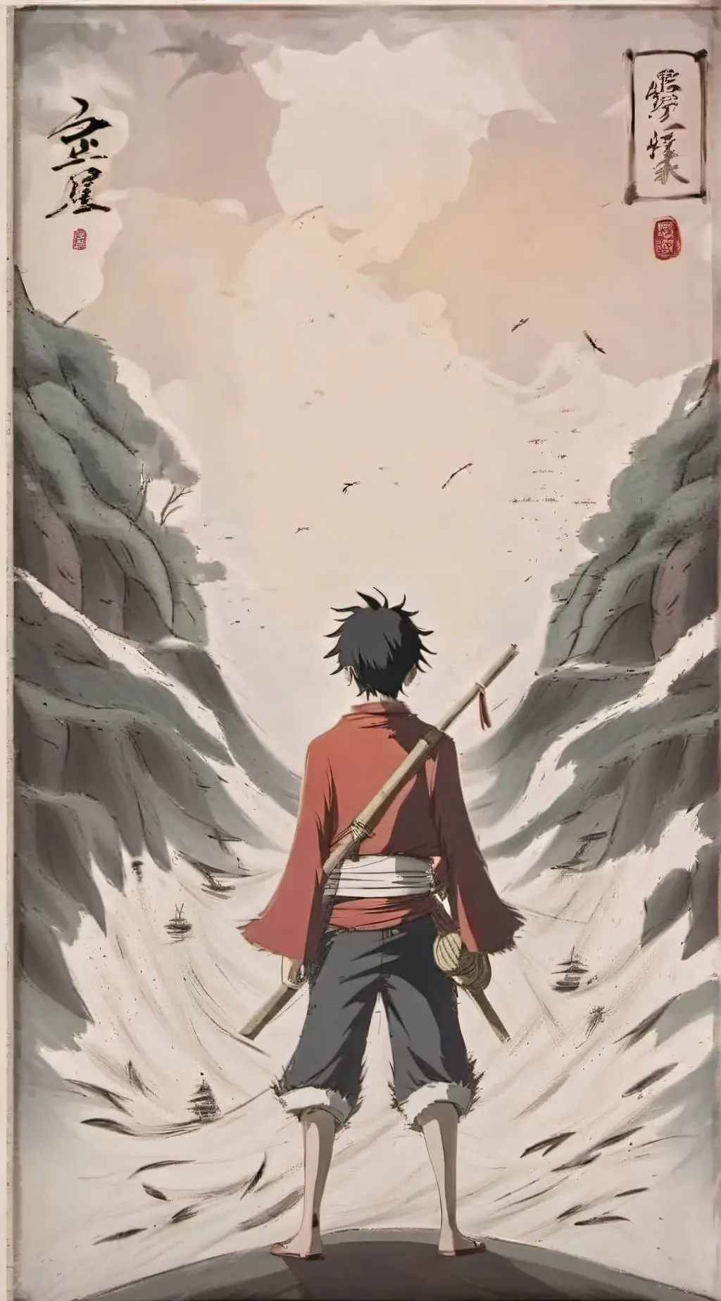 ai character: The straw hats background