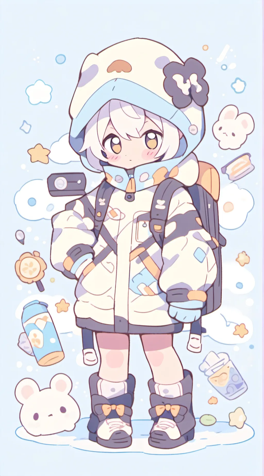 ai character: Clamperl (Human) background