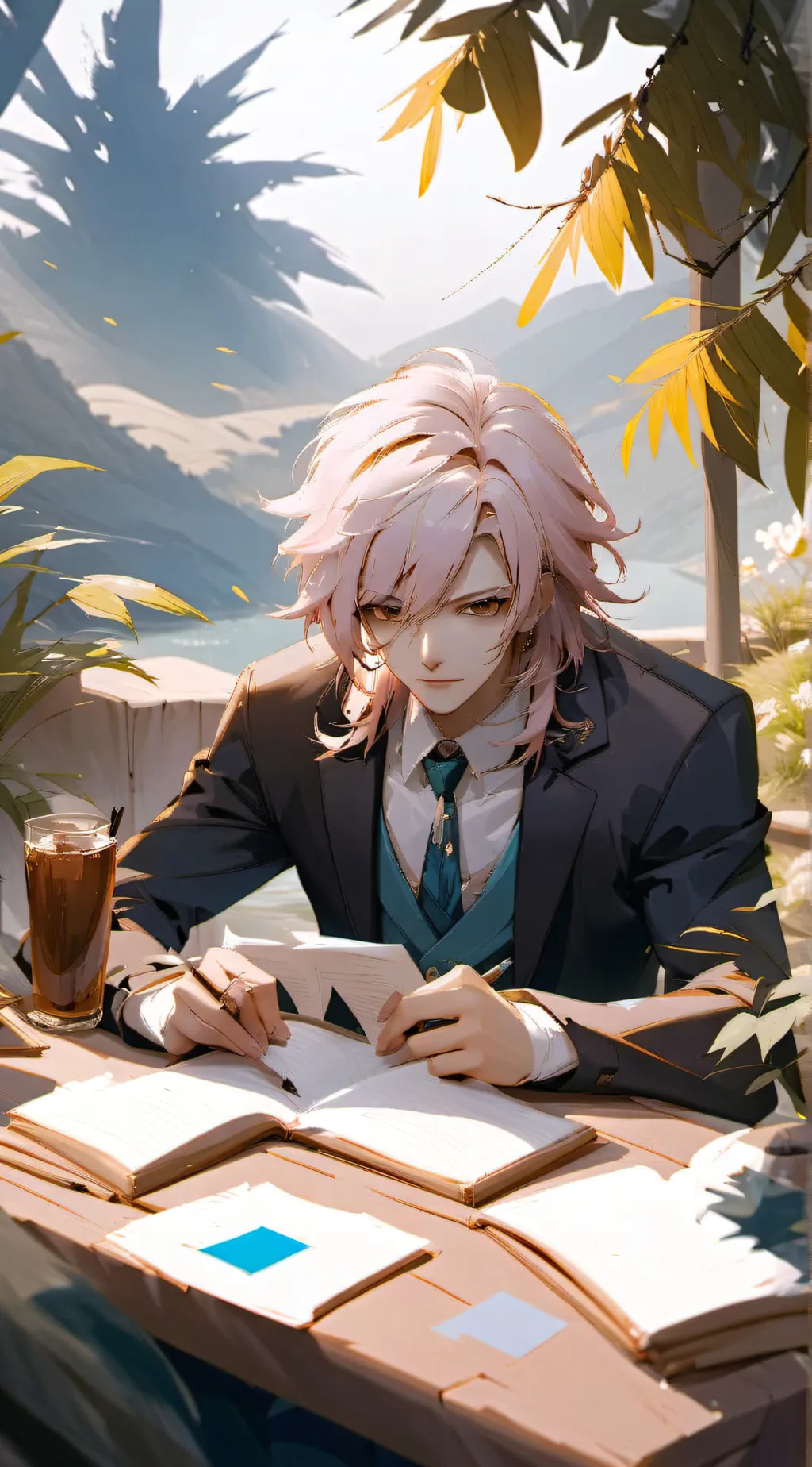 ai character: Alexander  background