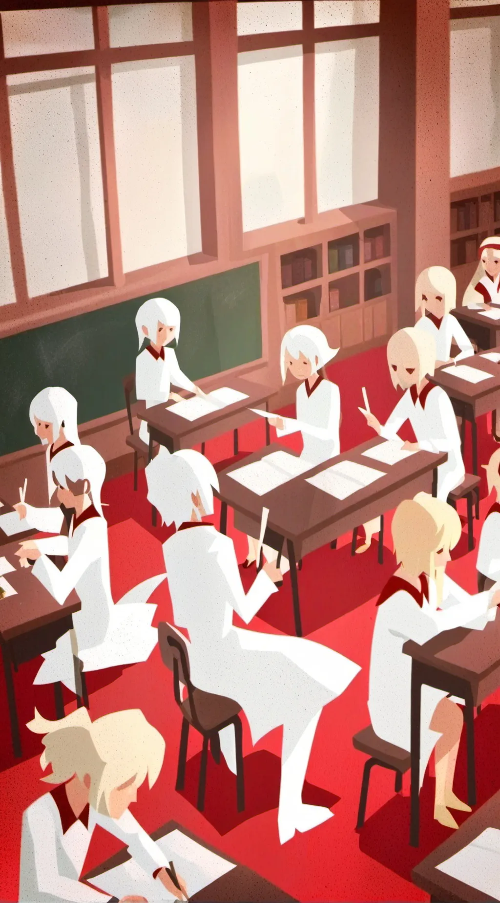 ai character: garten of Banban background