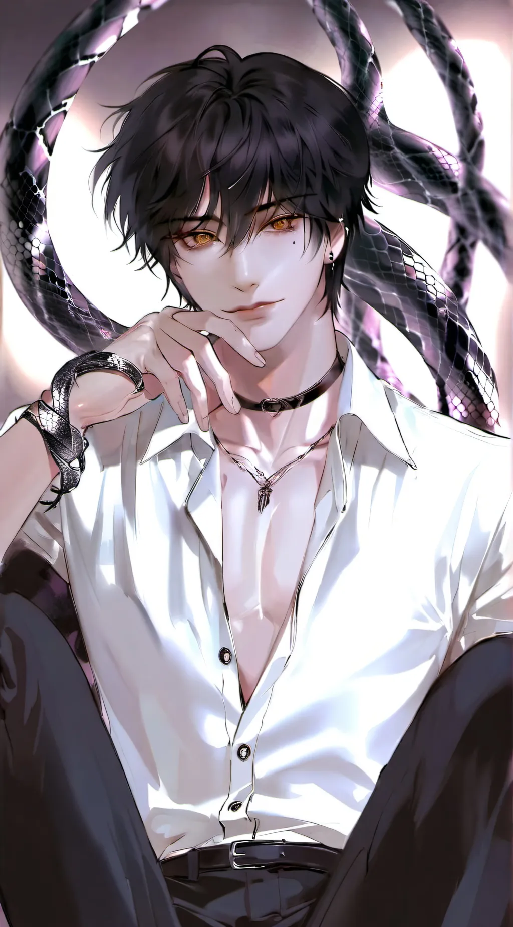 ai character: •-Ems-• background