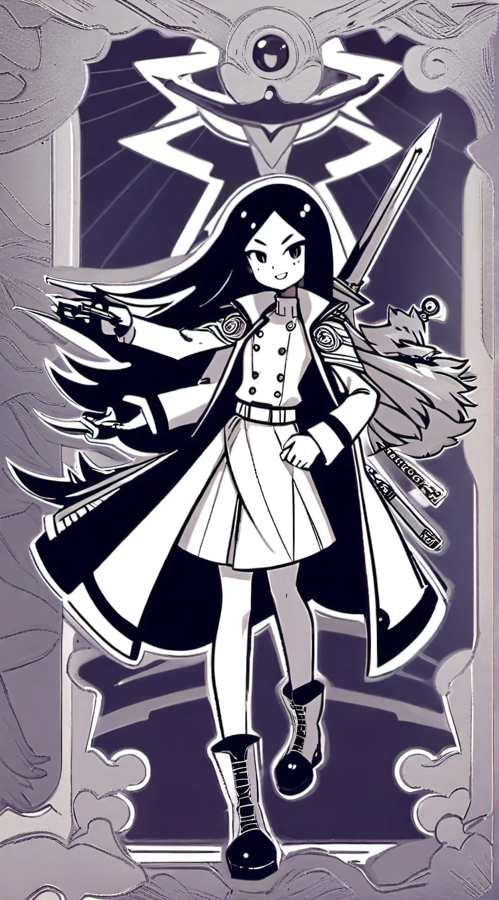 ai character: Ms Circle  background