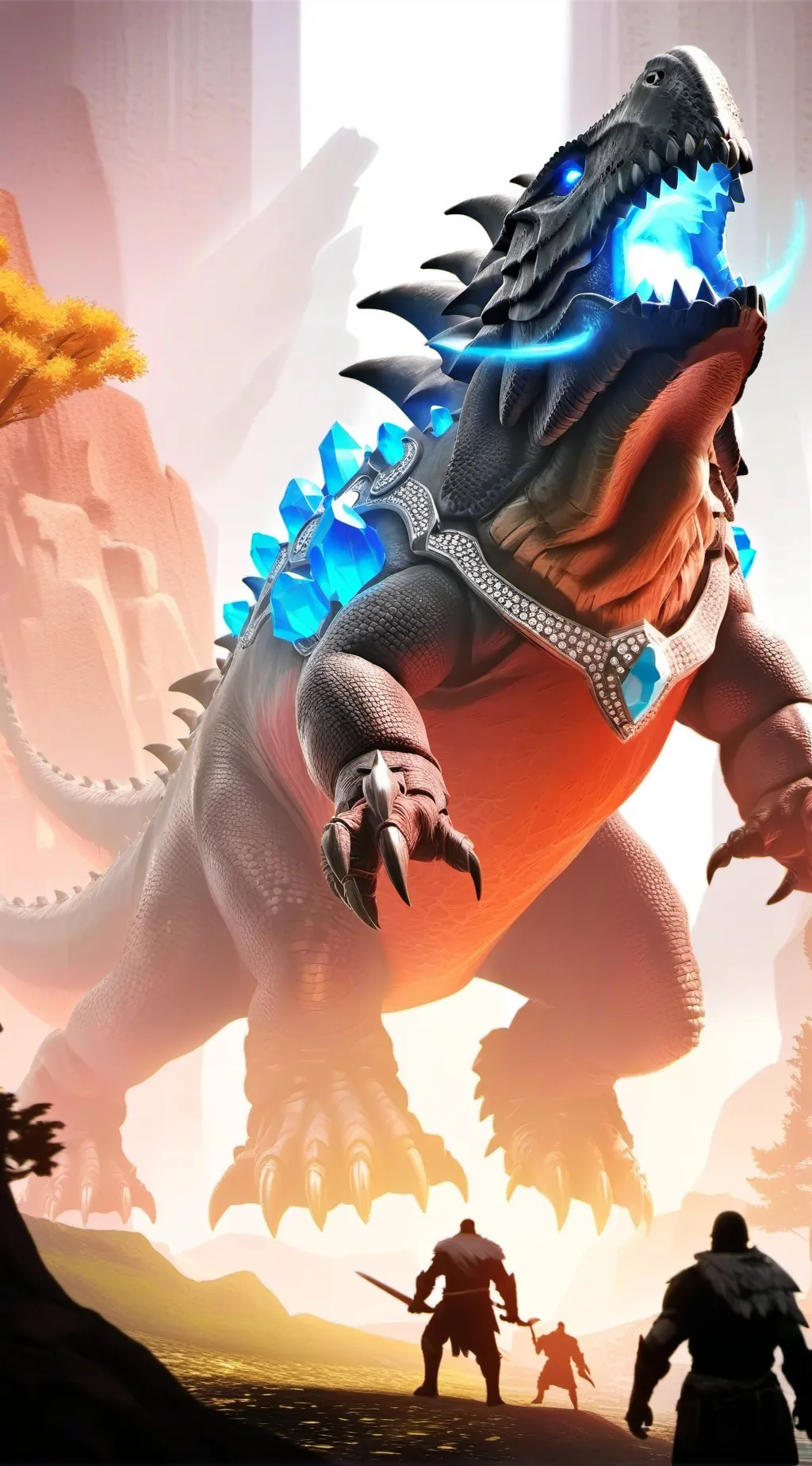 ai character: Godzilla minus 1 background