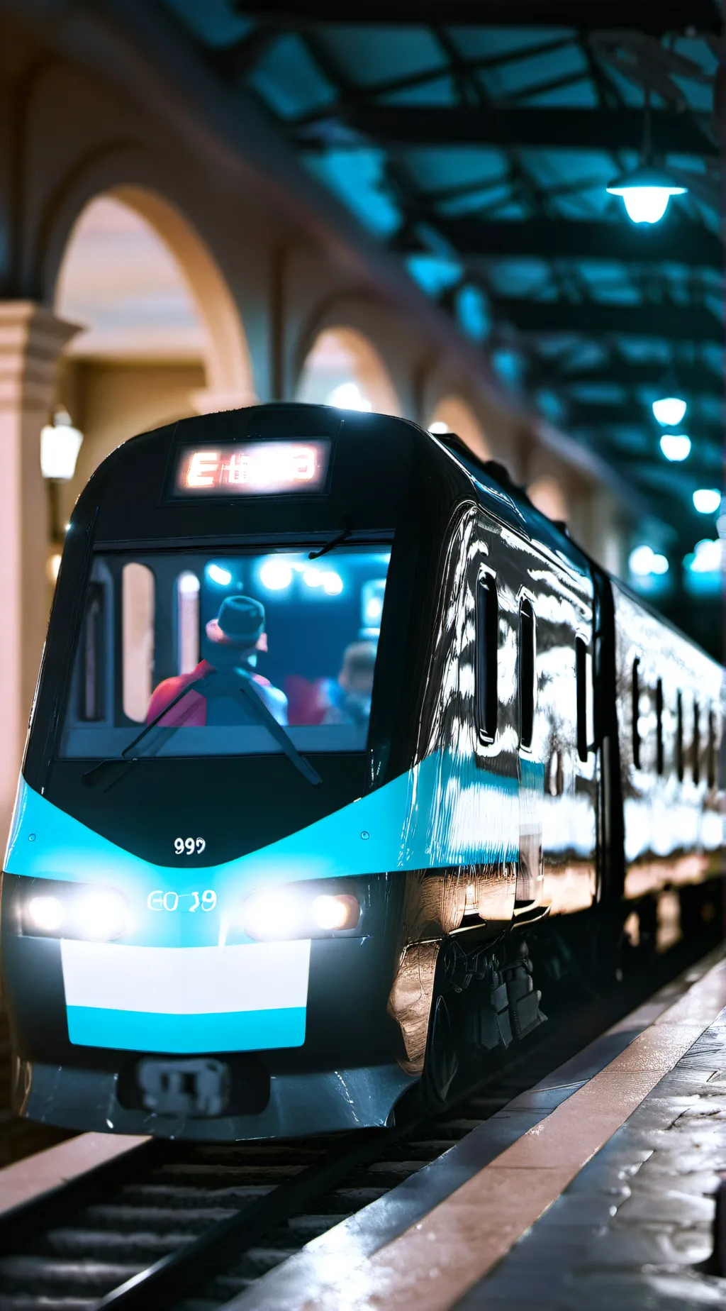 ai character: HH train ride background