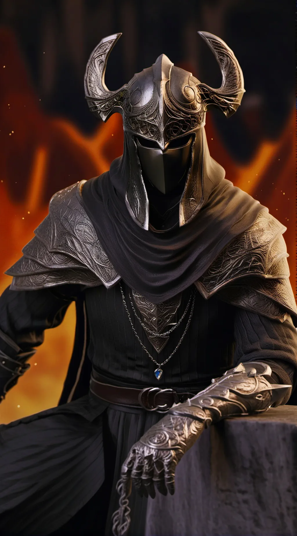 ai character: the shadow background