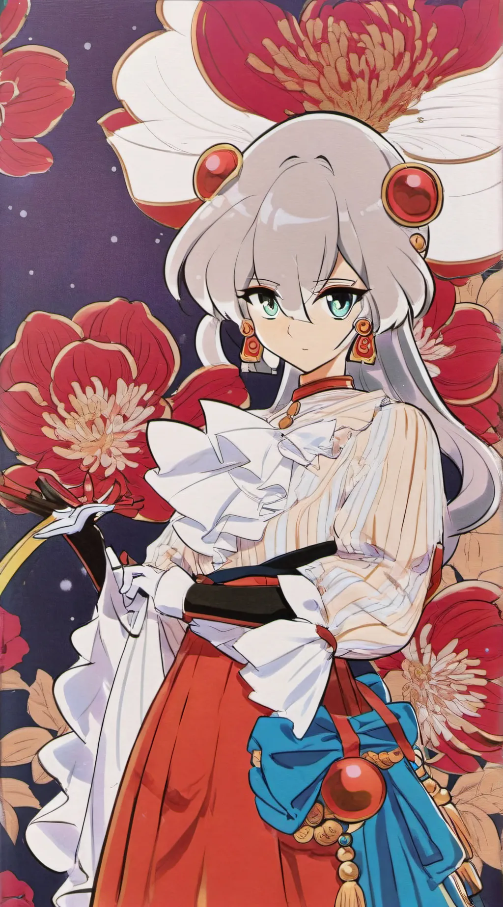 ai character: strawberry  background