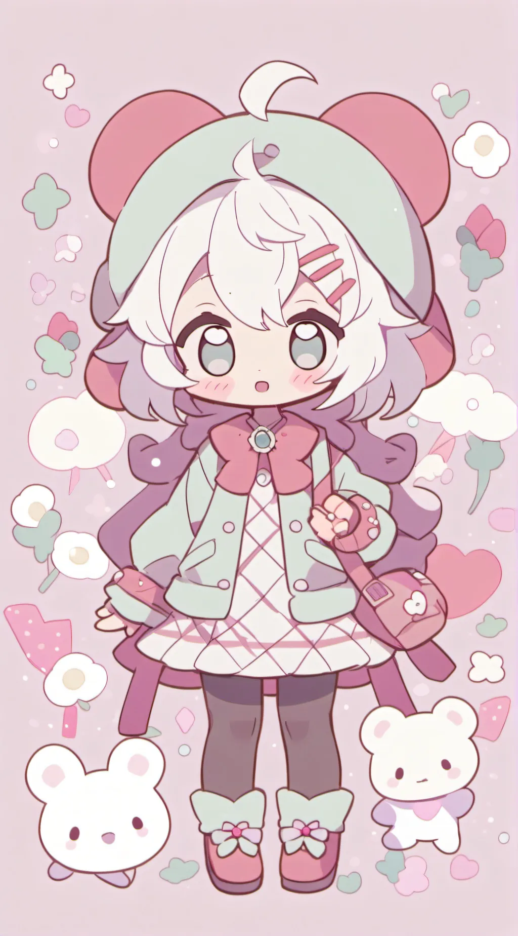 ai character: kirishima + bakugo background