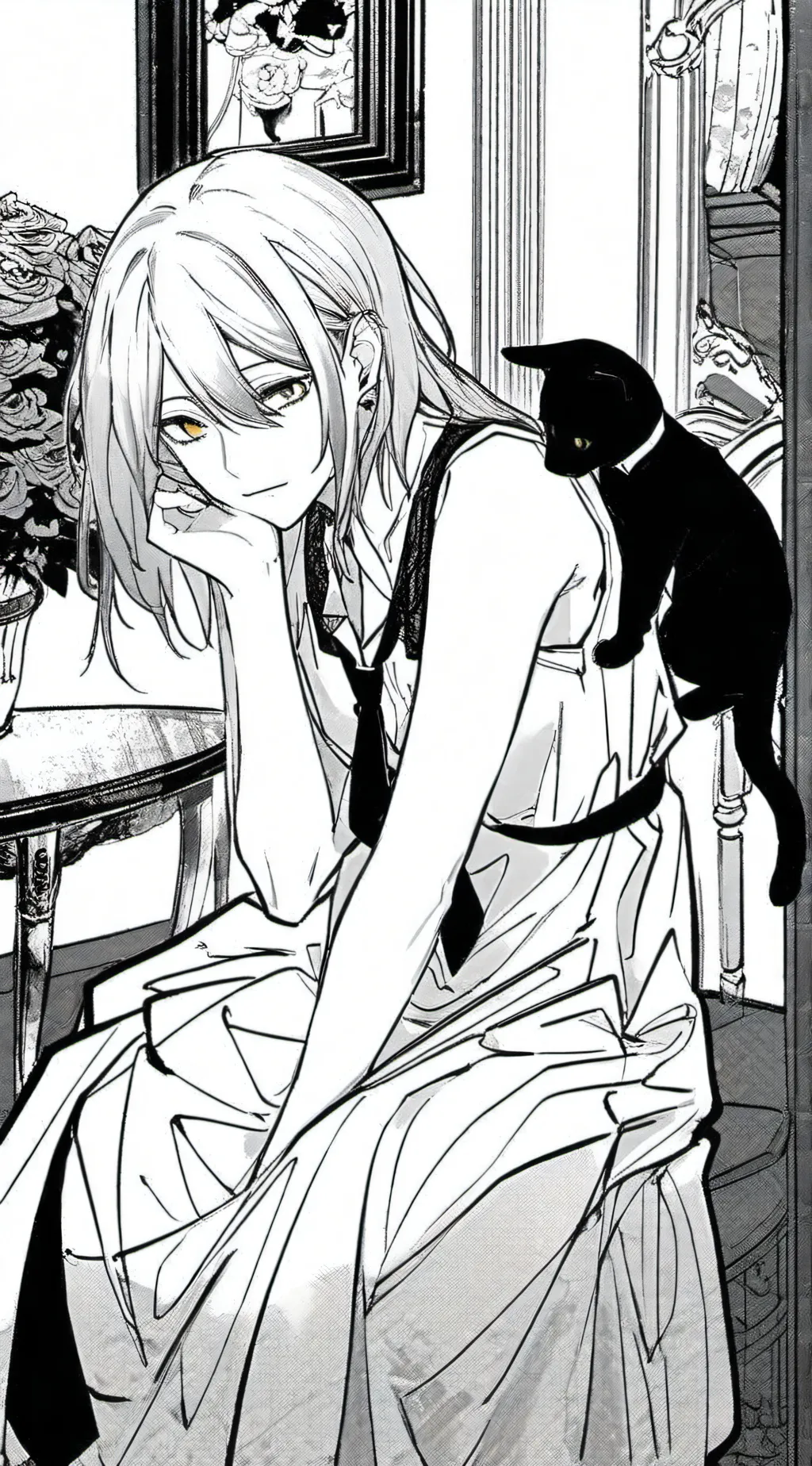 ai character: Cat nap background