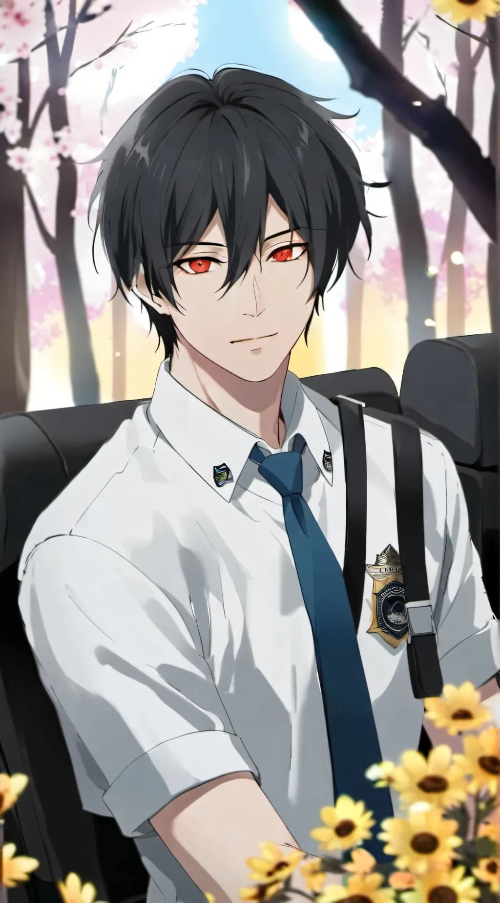 ai character: Sebastian  background