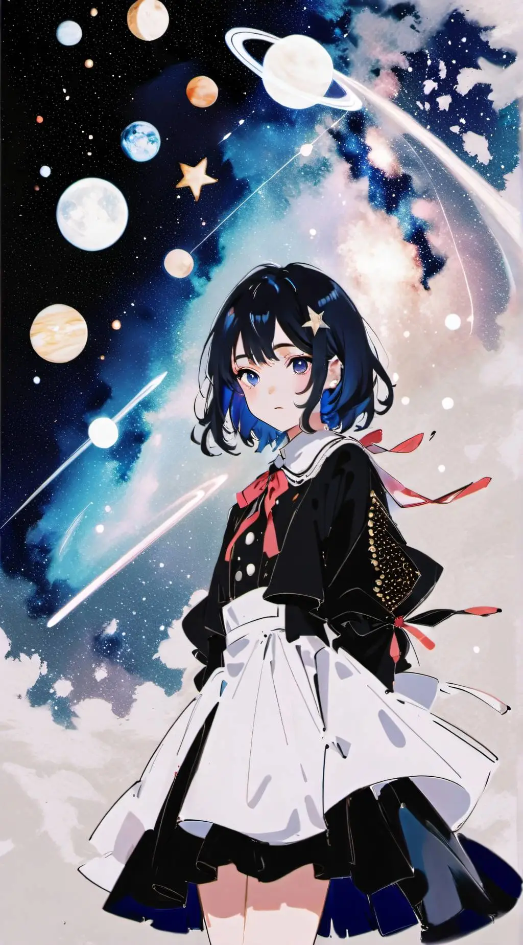 ai character:  kitty  background