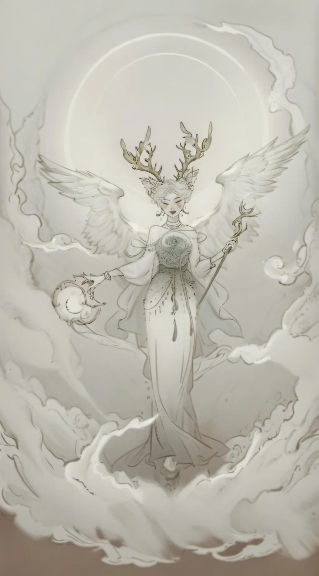 ai character: Evi Iris (Goddes!) background