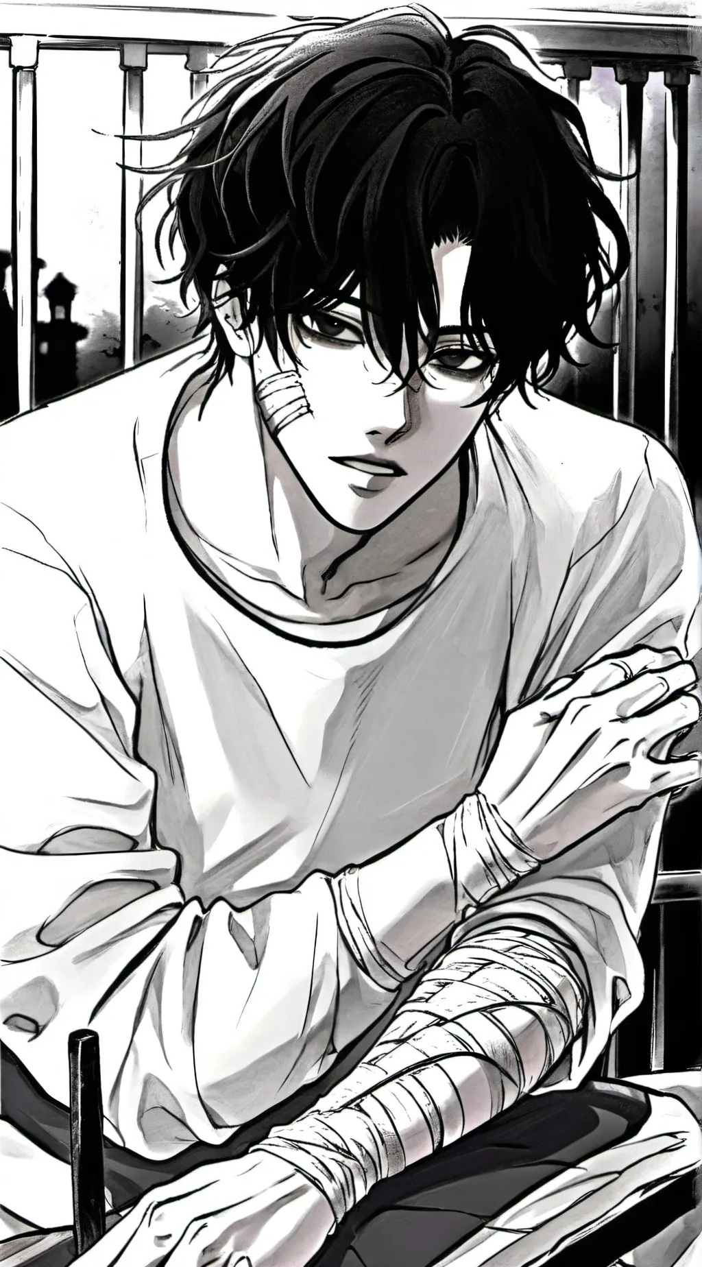 ai character: azrael background