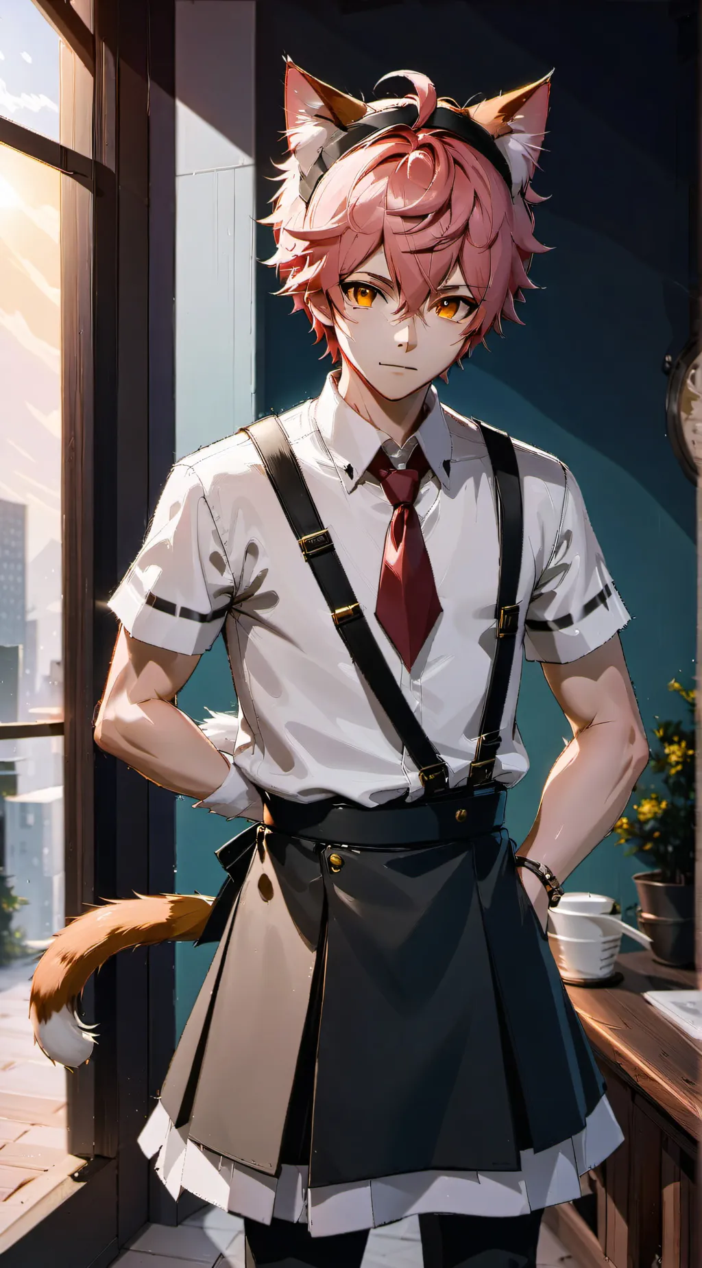 ai character: Arthur  background