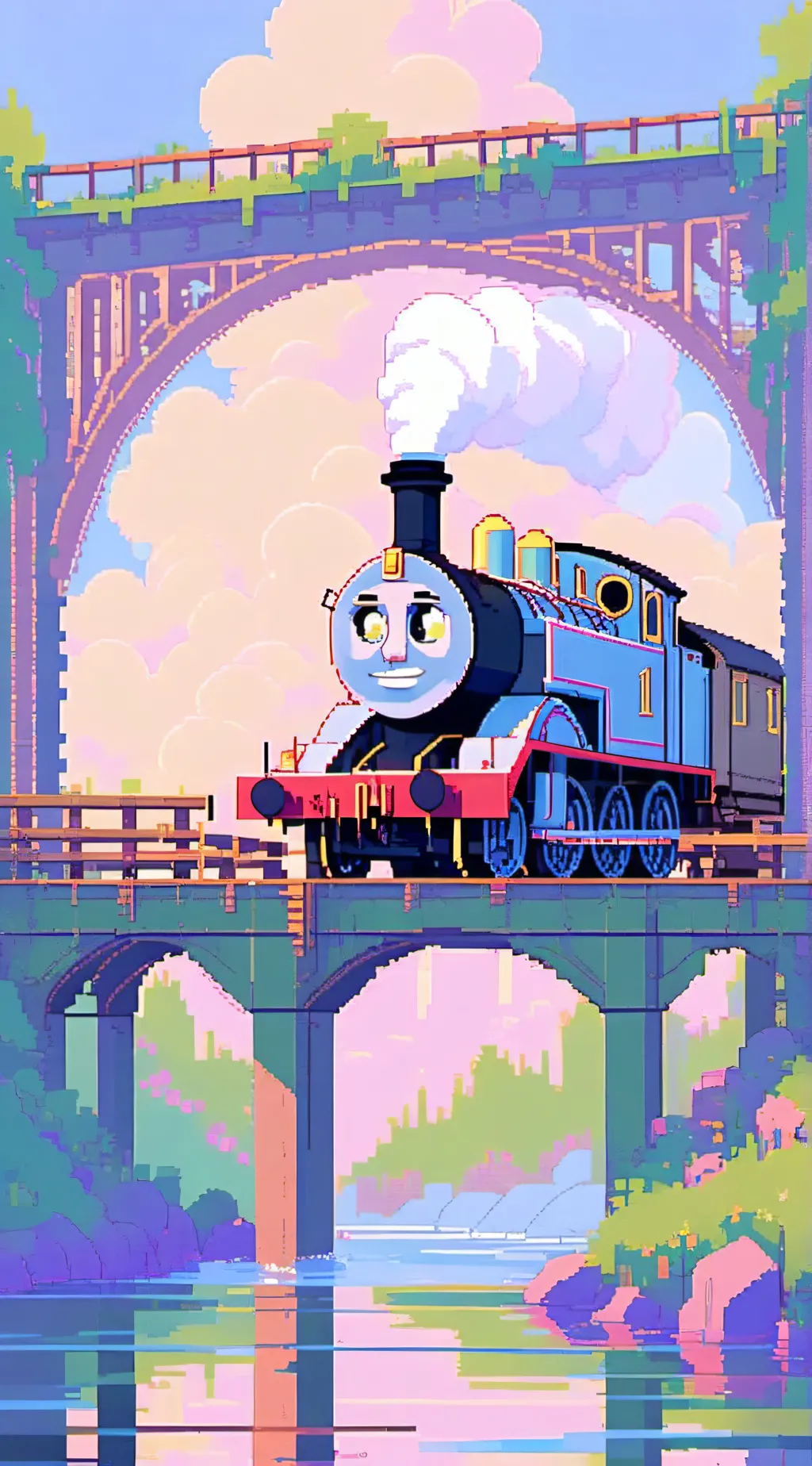 ai character: (Magical Railroad) background