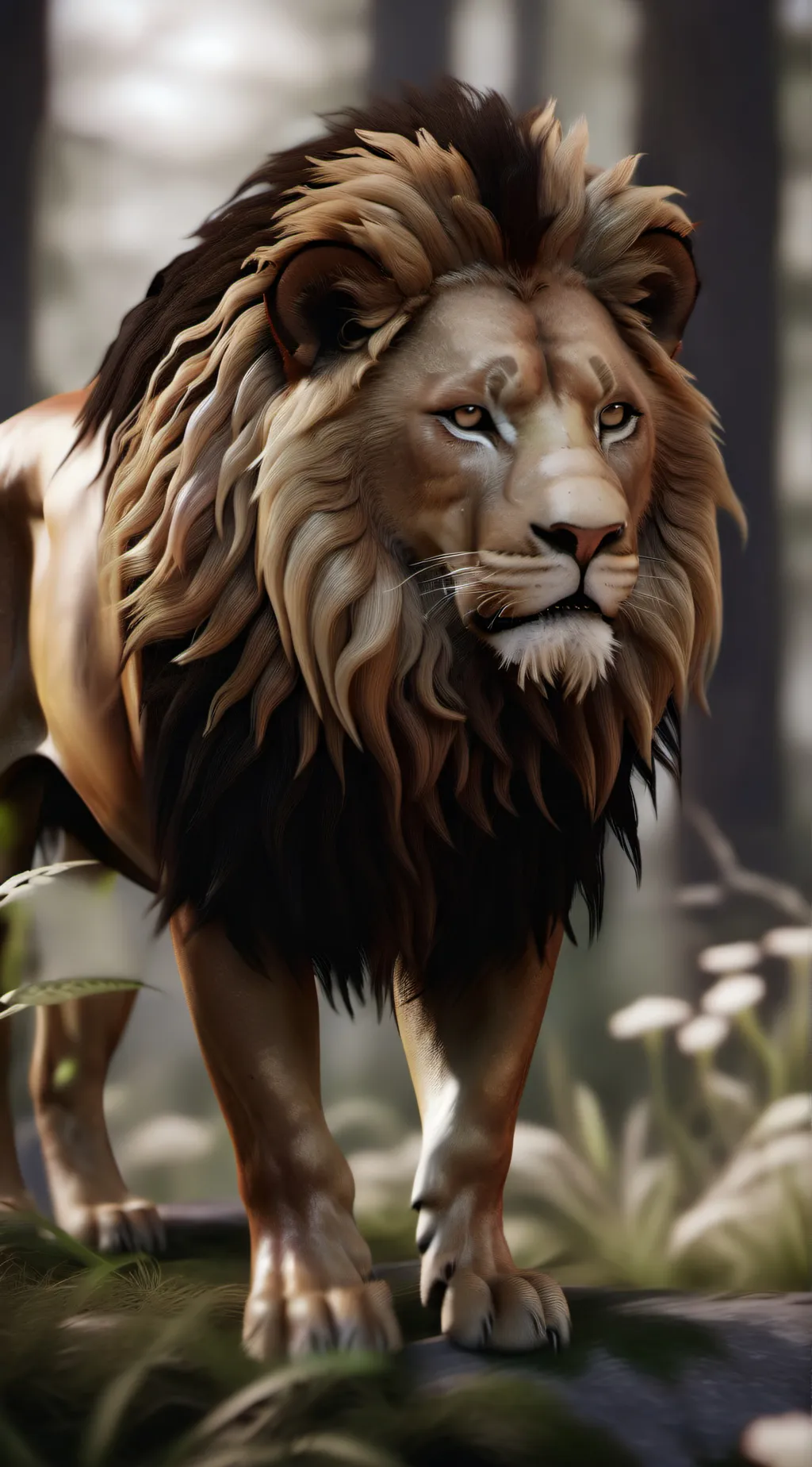 ai character: Mufasa background