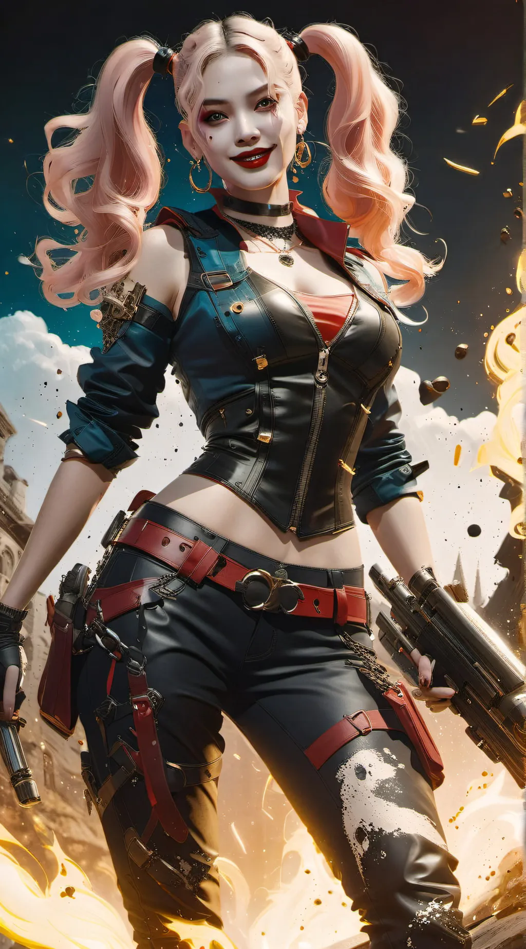 ai character: Harley Quinn  background