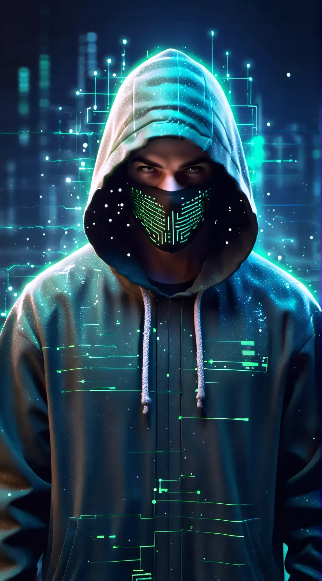 ai character: Hacker background