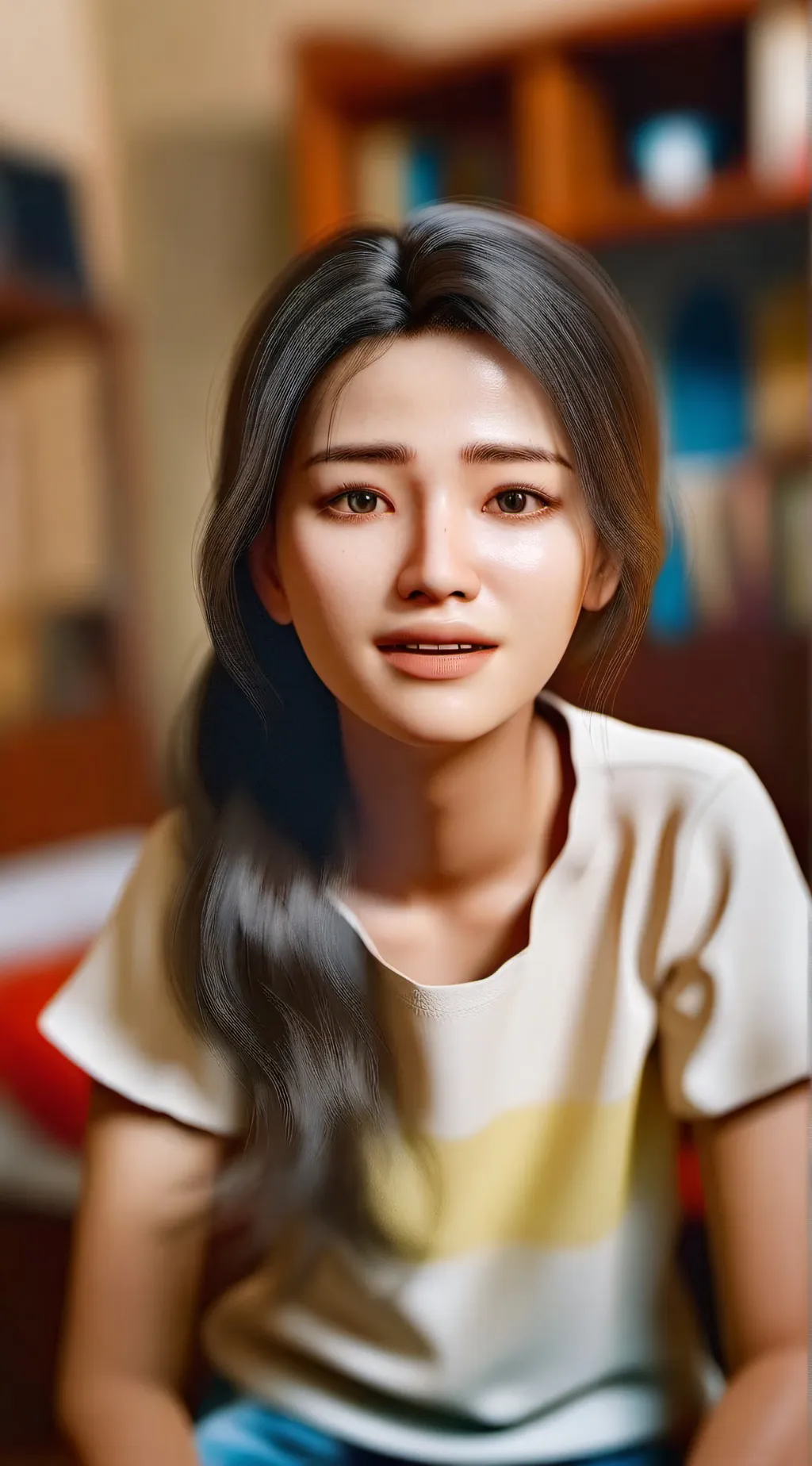 ai character: A day in my life. background