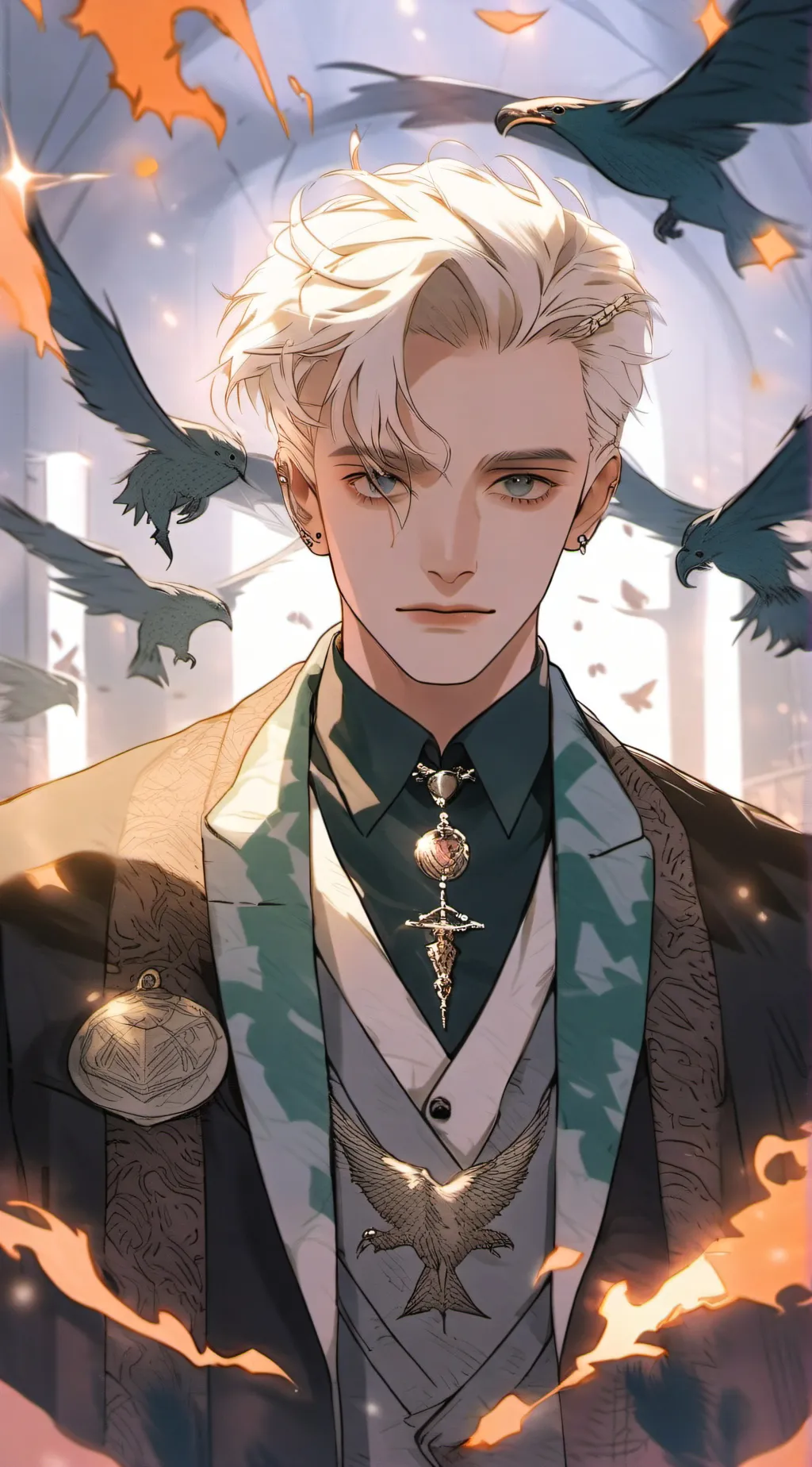 ai character: Draco Malfoy  background