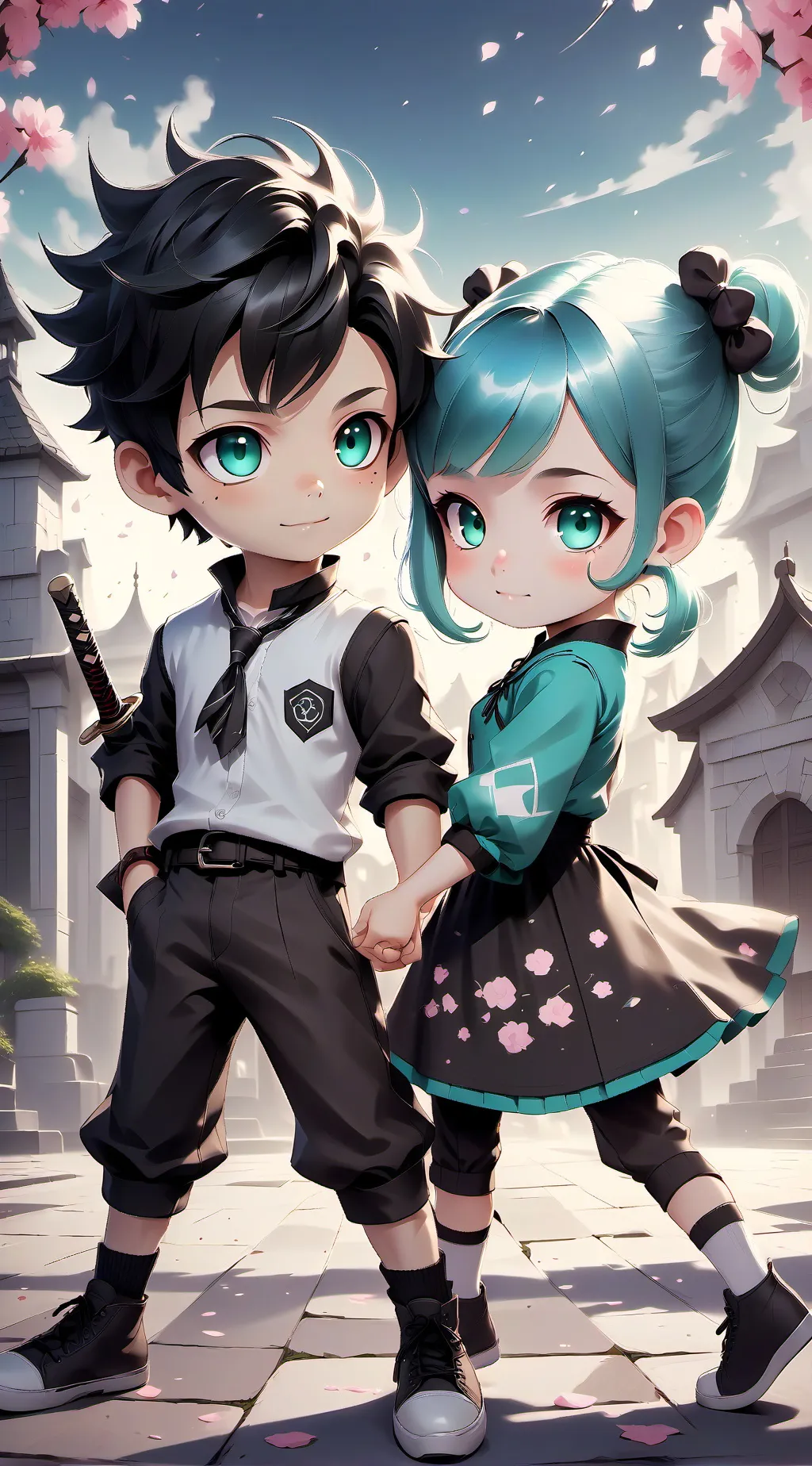 ai character: Chaos in School. background