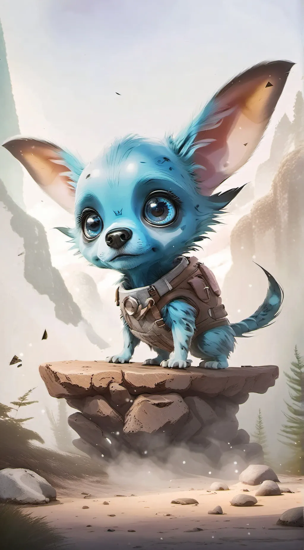 ai character:  Stitch background