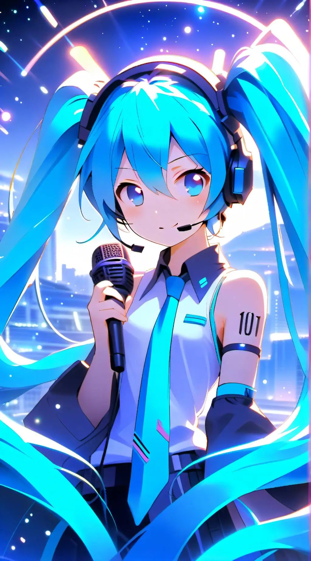 ai character: Hatsune Miku background