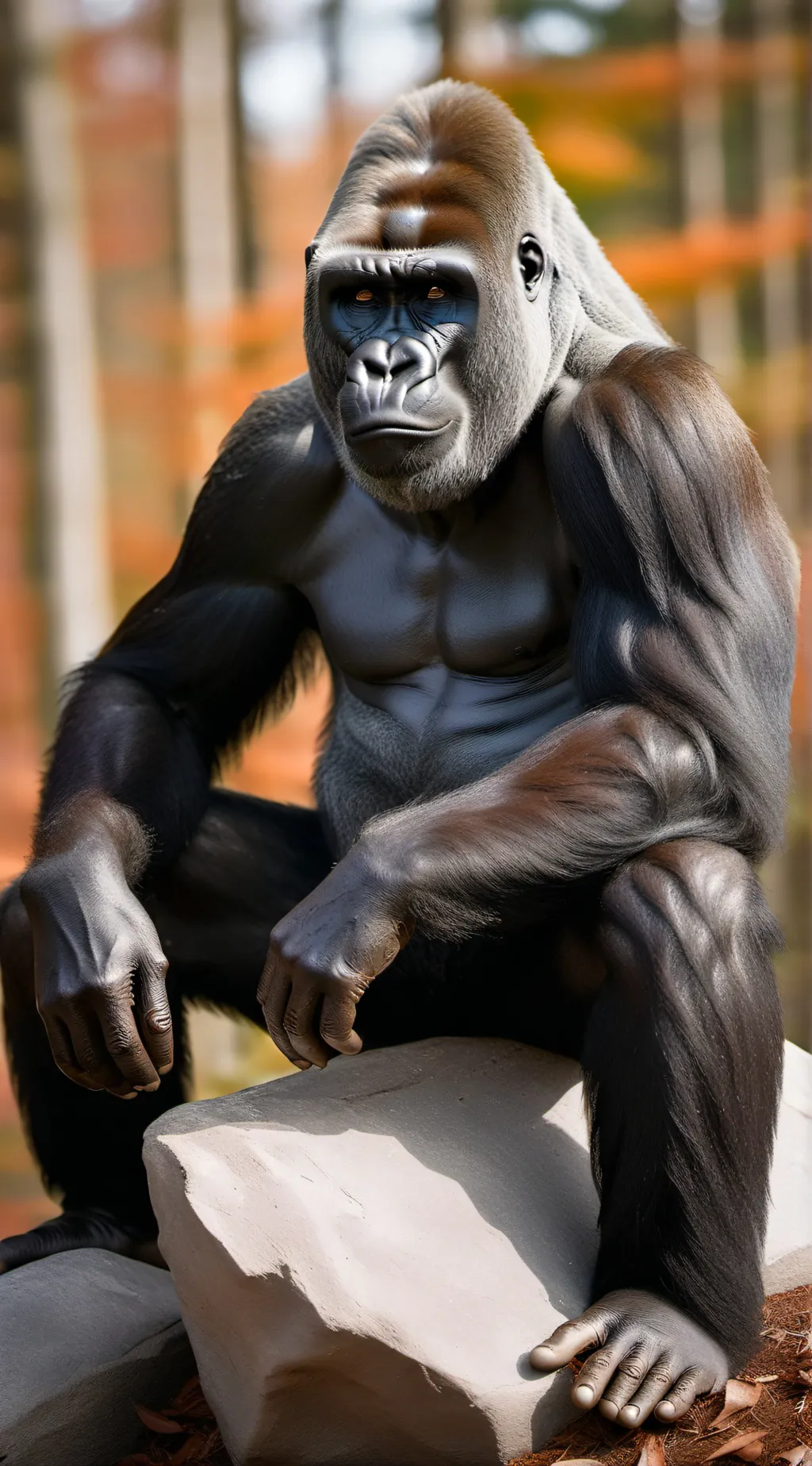 ai character: Therapy gorilla background