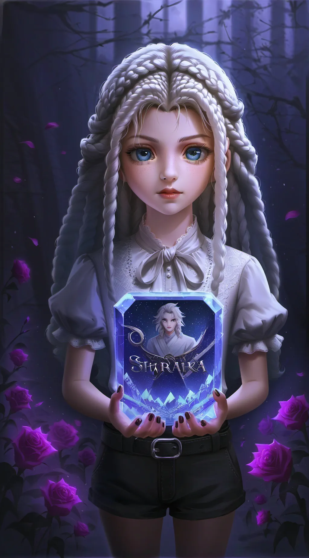 ai character: Spooky Forest background