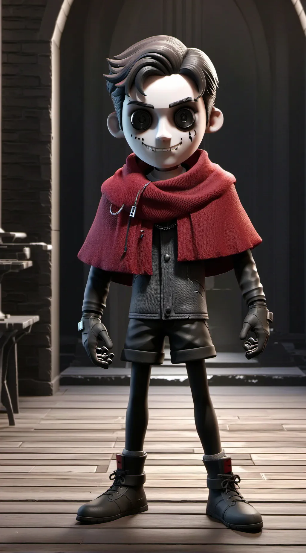 ai character: Crimson  background