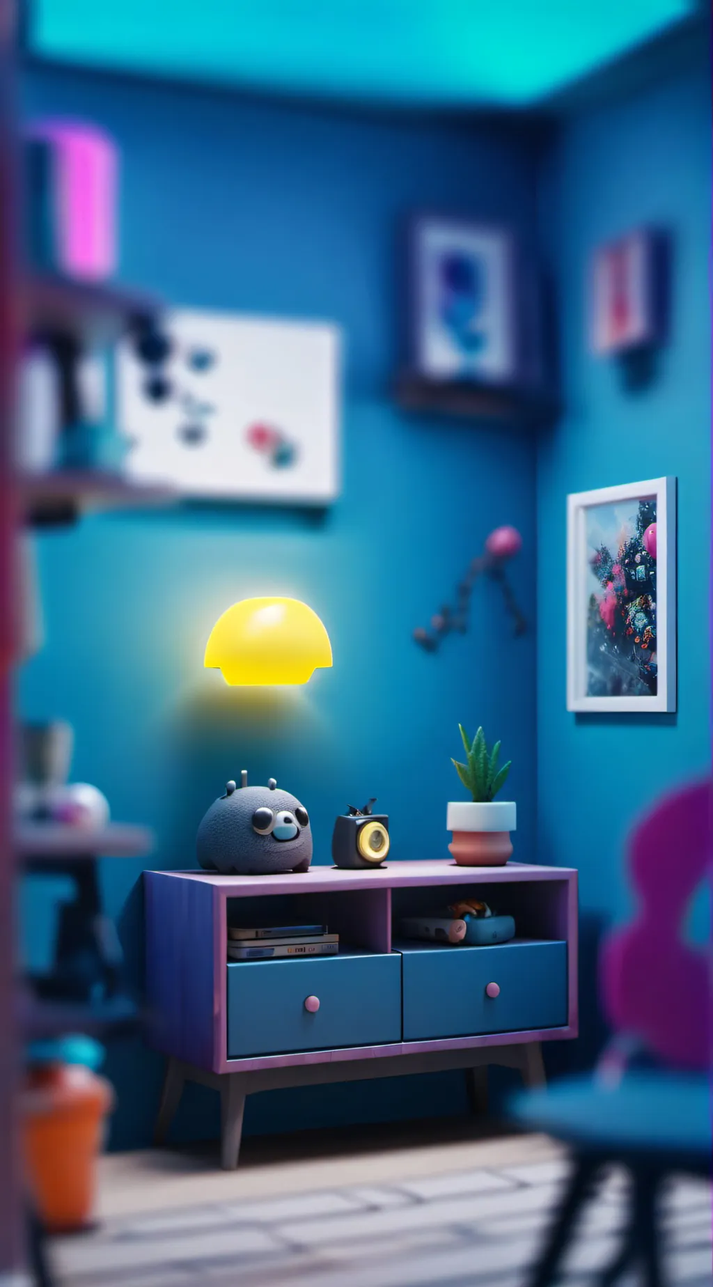 ai character: garden of banban background