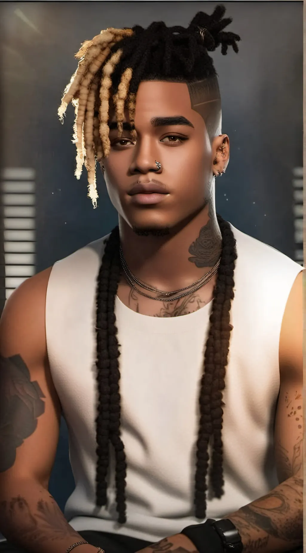 ai character: XXXTENTACION  background