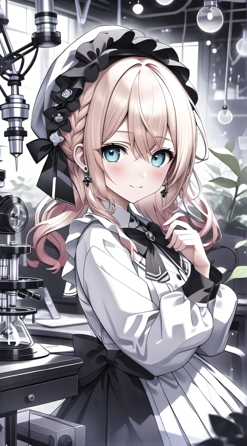 ai character: Ashley  background