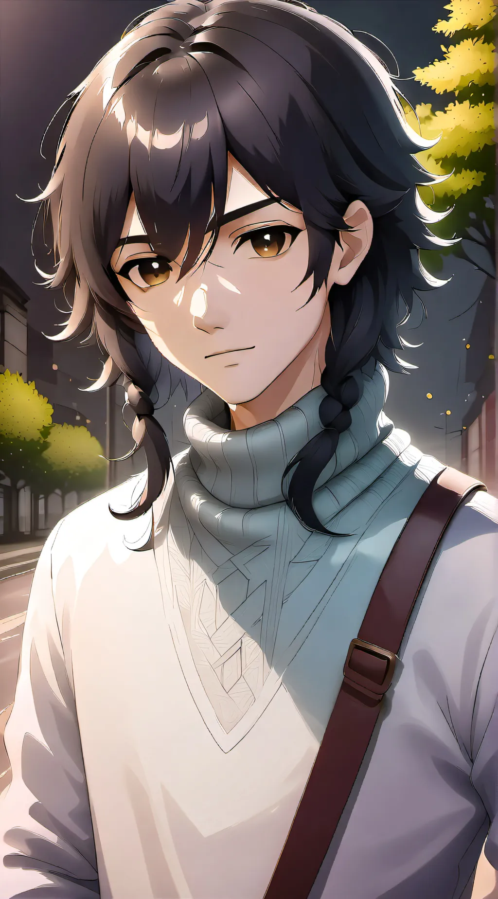 ai character: Alex/ girl looking background