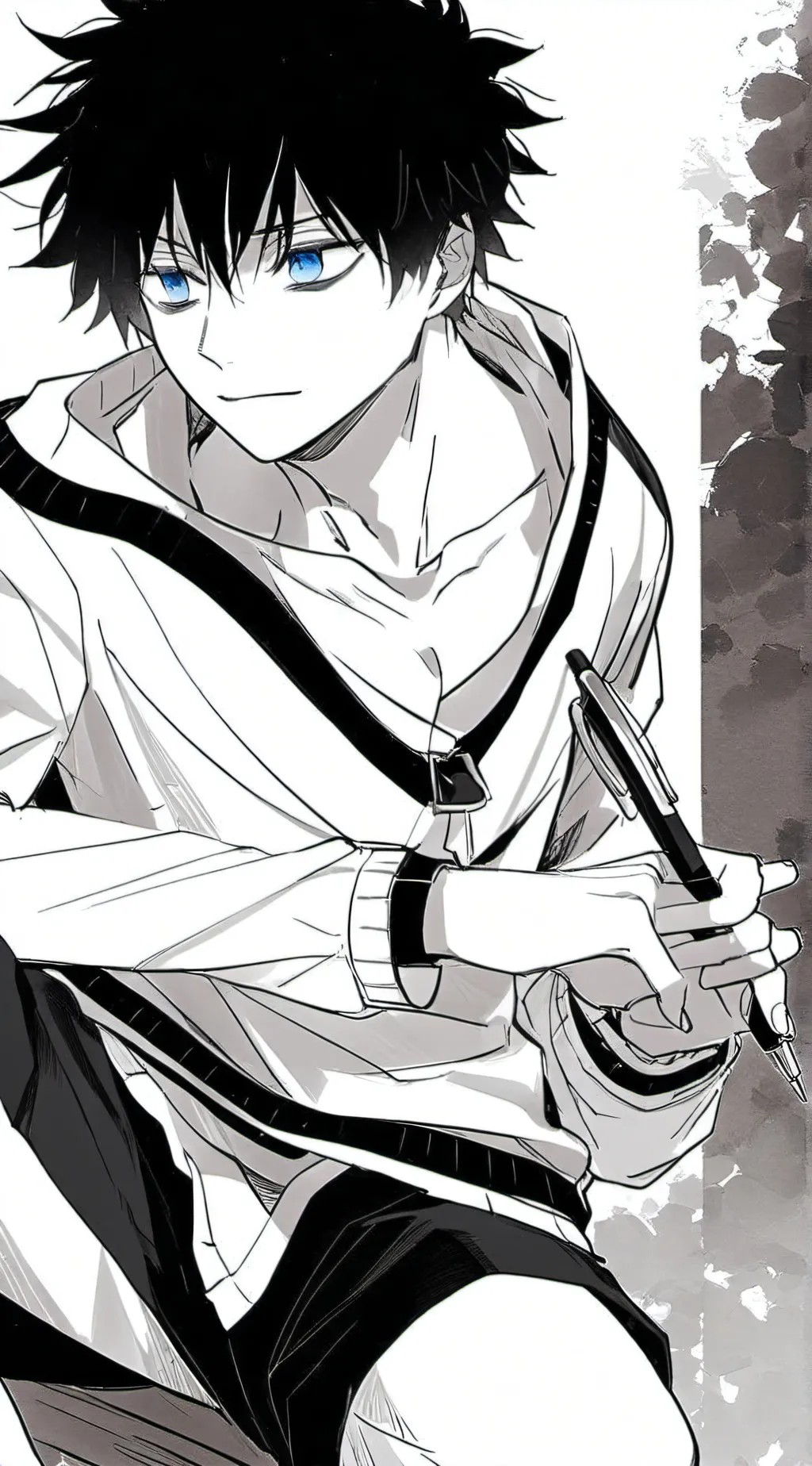 ai character: Katsuki Bakugou  background