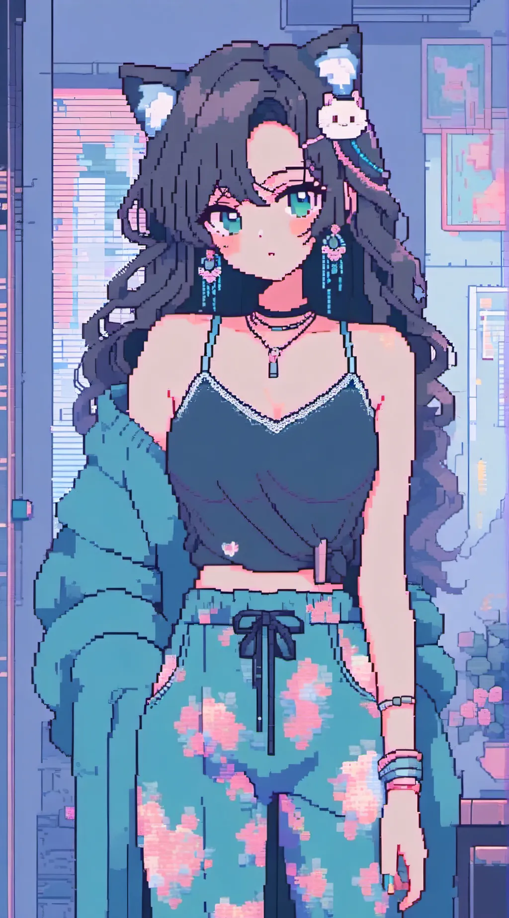 ai character: Mha Sleepover background